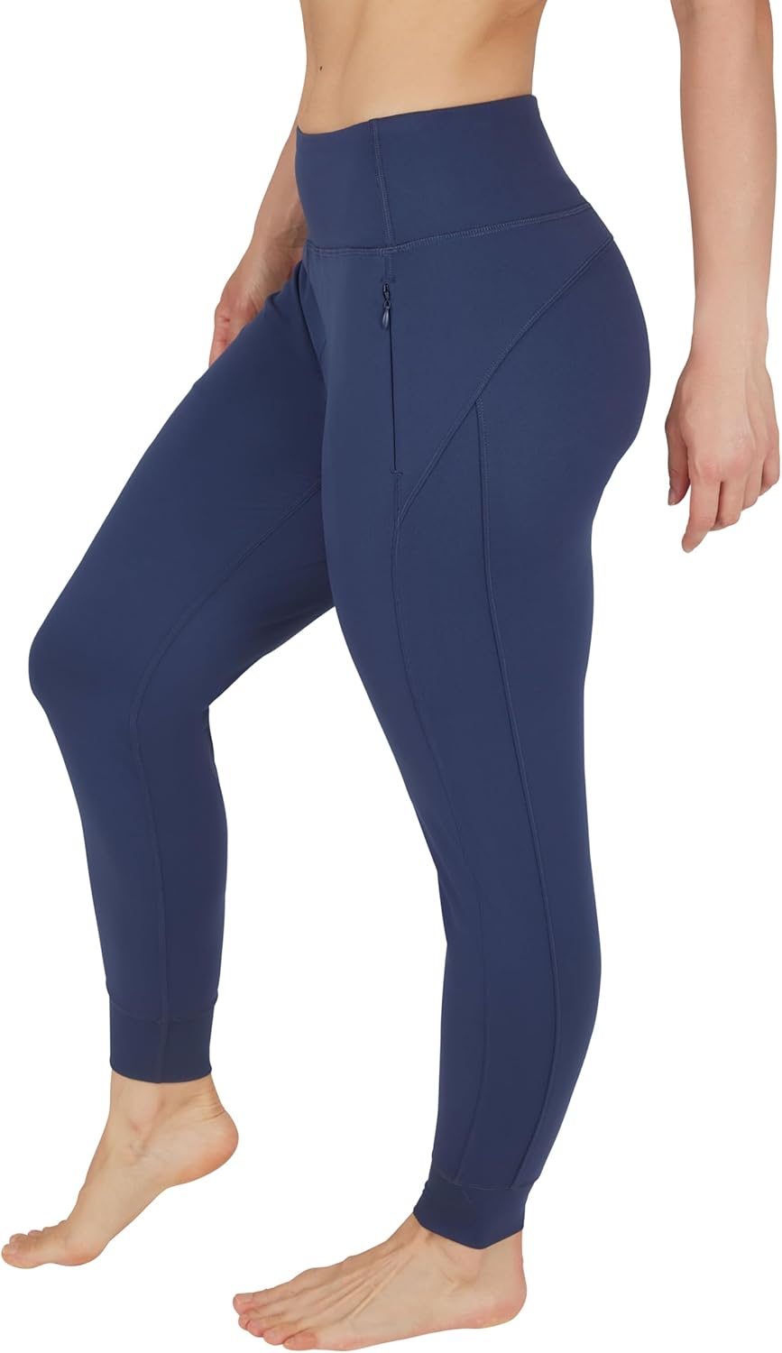 Jogger Pants Athletic High Waisted Running Sweatpants Workout Jogger with Zippered Pockets