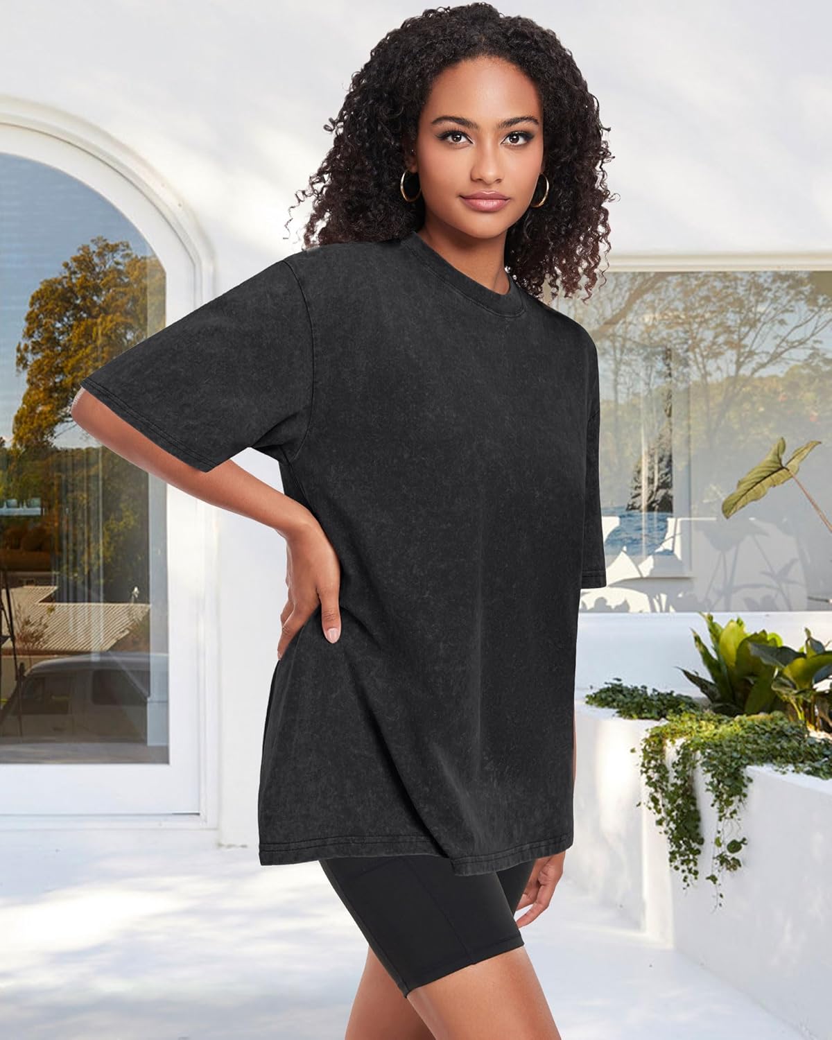 Tshirts for Short Sleeve Crew Neck Vintage Basic Loose Casual Tees 2026