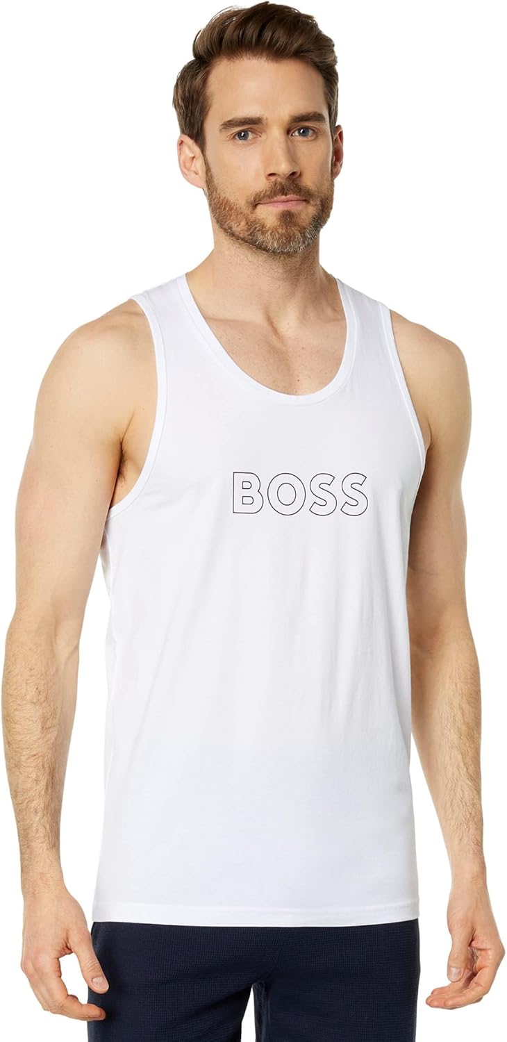 Outline Logo Cotton Tank Top