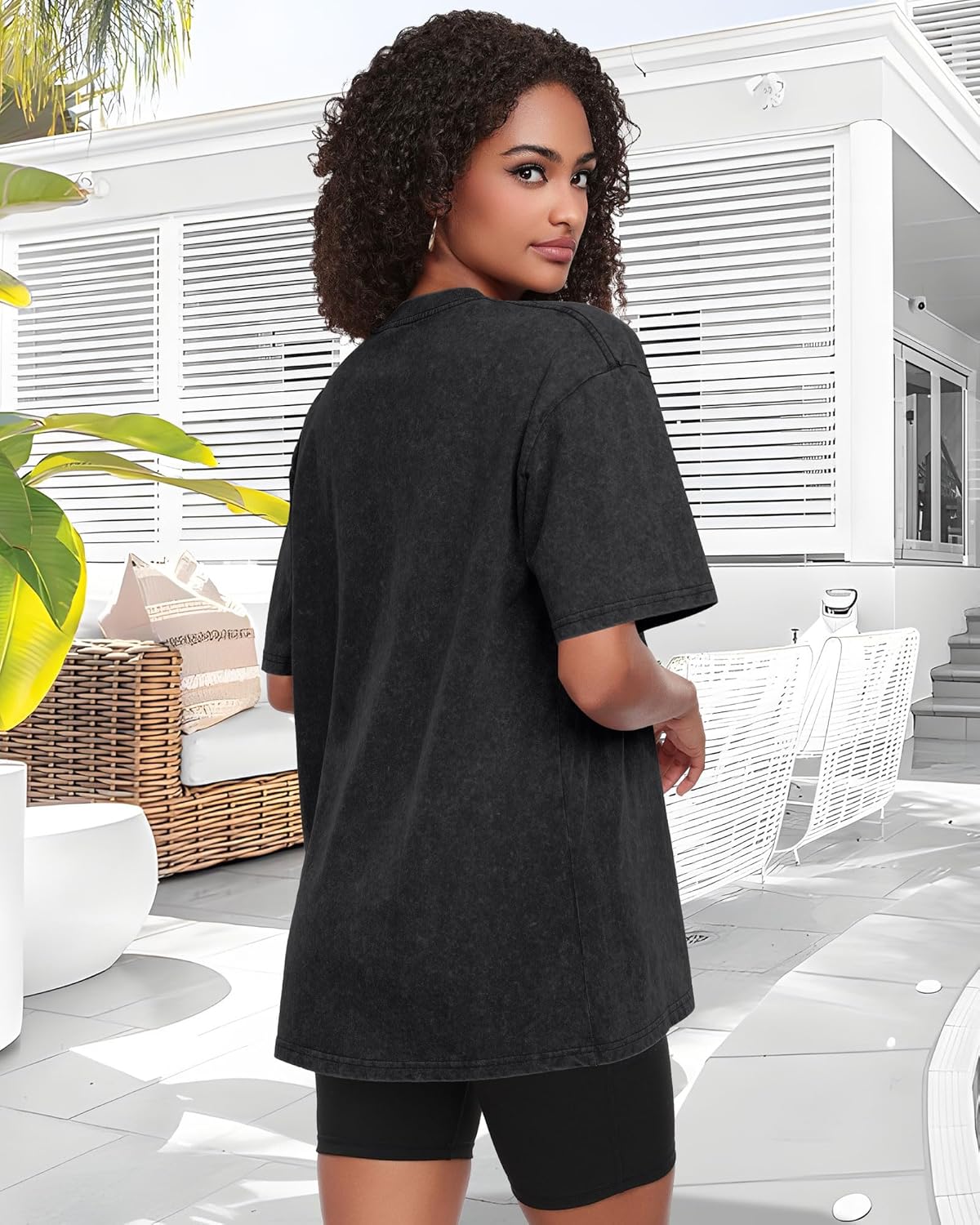 Tshirts for Short Sleeve Crew Neck Vintage Basic Loose Casual Tees 2026
