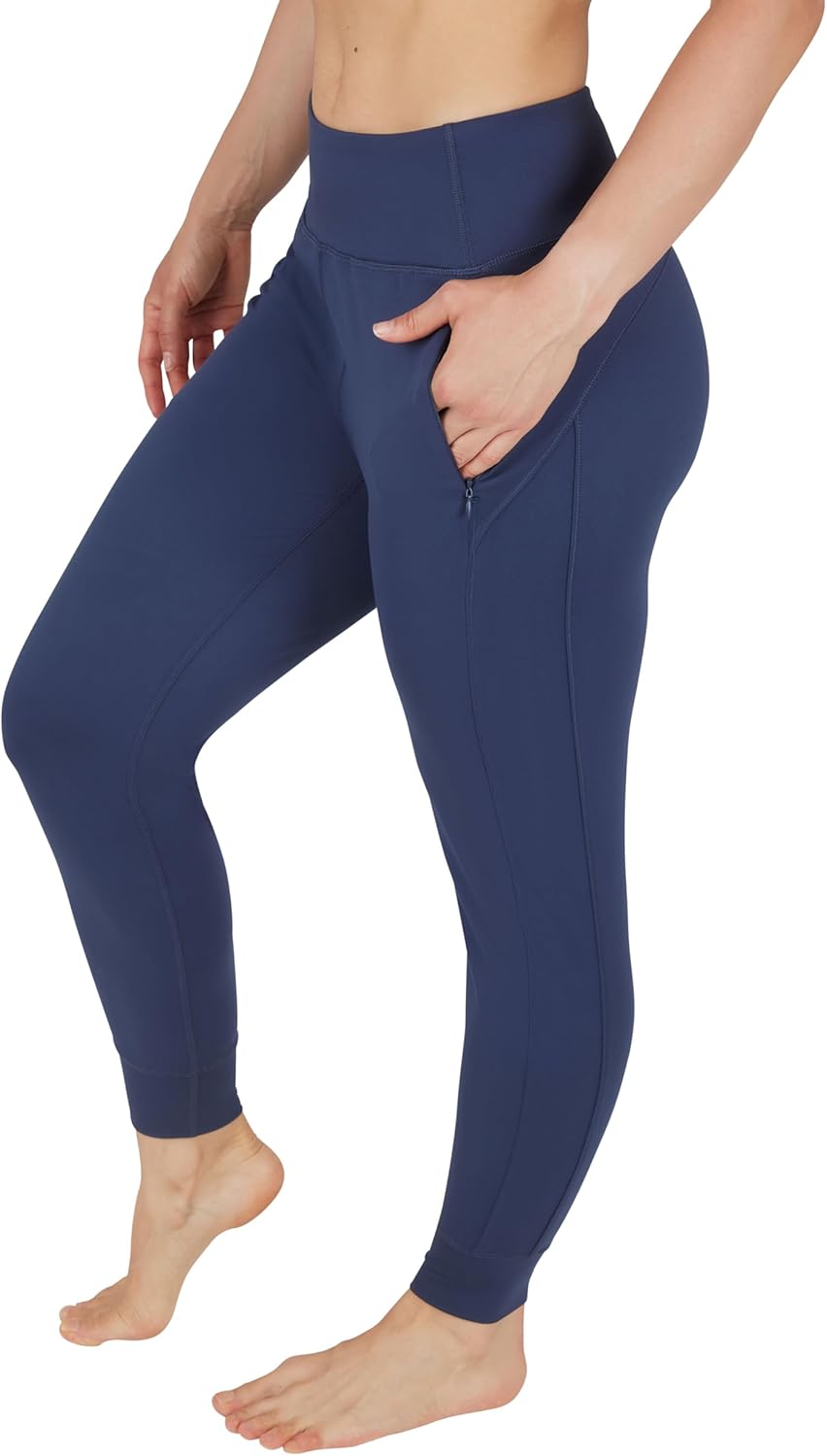 Jogger Pants Athletic High Waisted Running Sweatpants Workout Jogger with Zippered Pockets