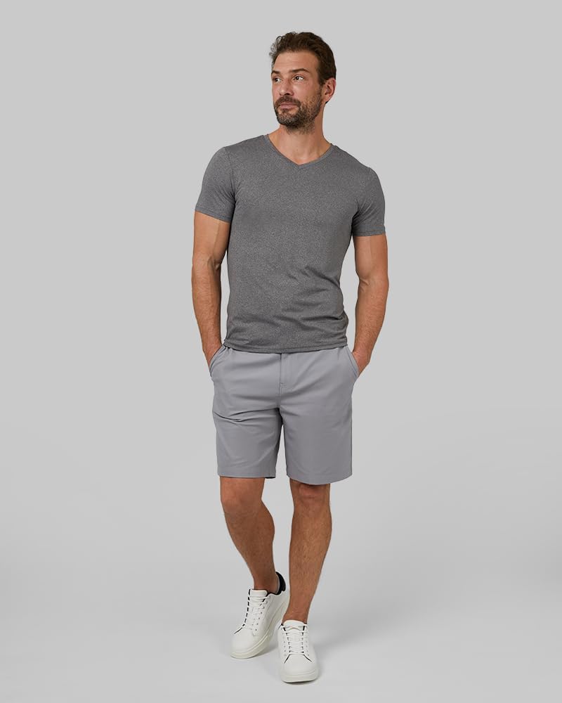 Cool Vneck T-Shirt Anti-Odor 4-Way Stretch Moisture Wicking