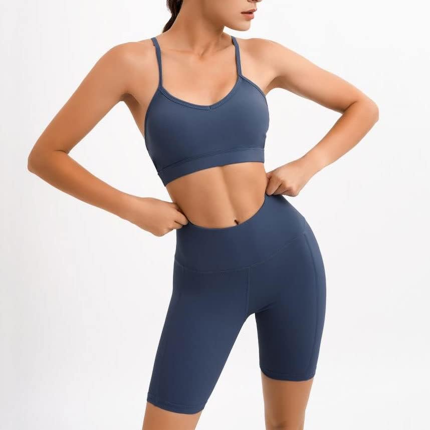 Workout Sportswear Gym Fitness Suits Female Clothes High Waist Leggings Sport Top Crop Yoga Set Seamless