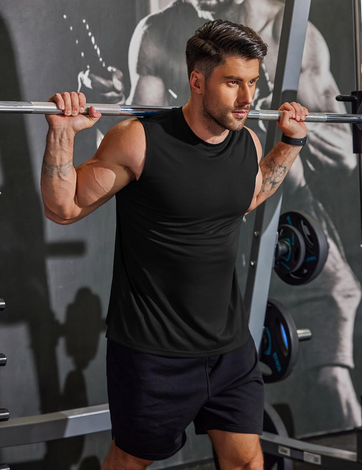 Workout Tank Tops Gym Muscle Tee Bodybuilding Fitness Sleeveless T Shirts