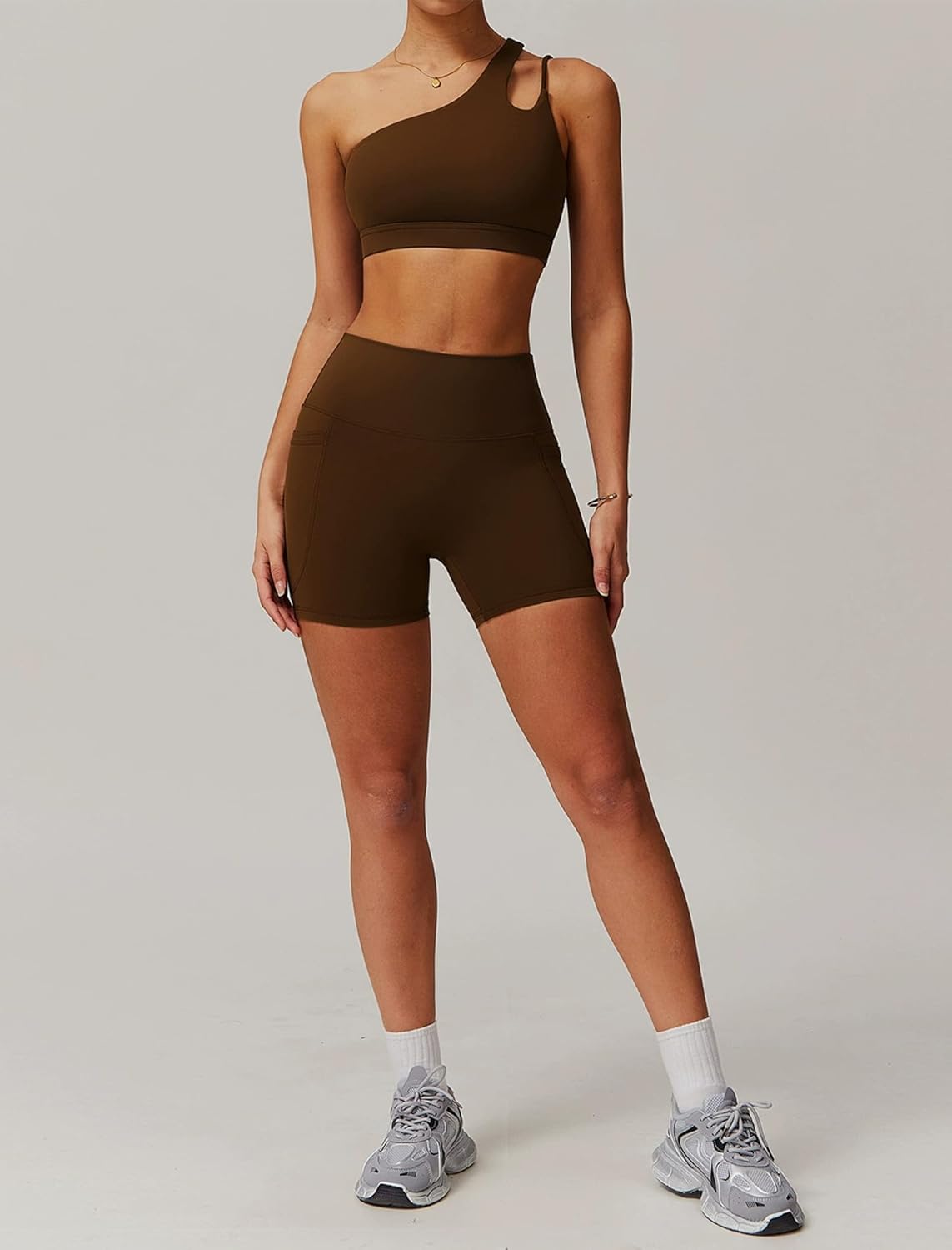2 Piece Workout Sets for Sports Bra and Yoga Pants Outfits High Waist Butt lifting Shorts Jogger Outfits