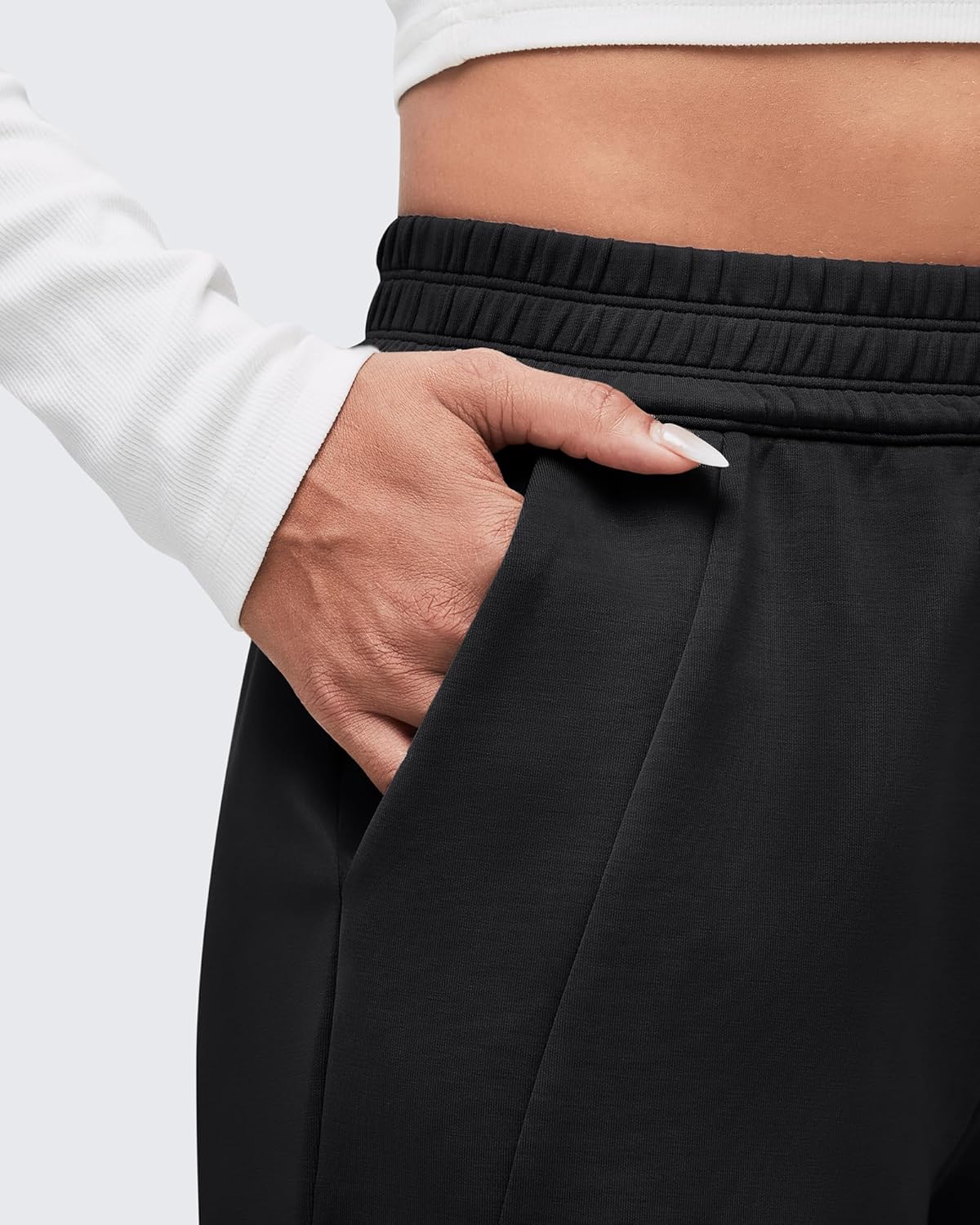 Modal Soft Wide Leg Sweatpants for High Waisted Casual Lounge Travel Pants with Pockets