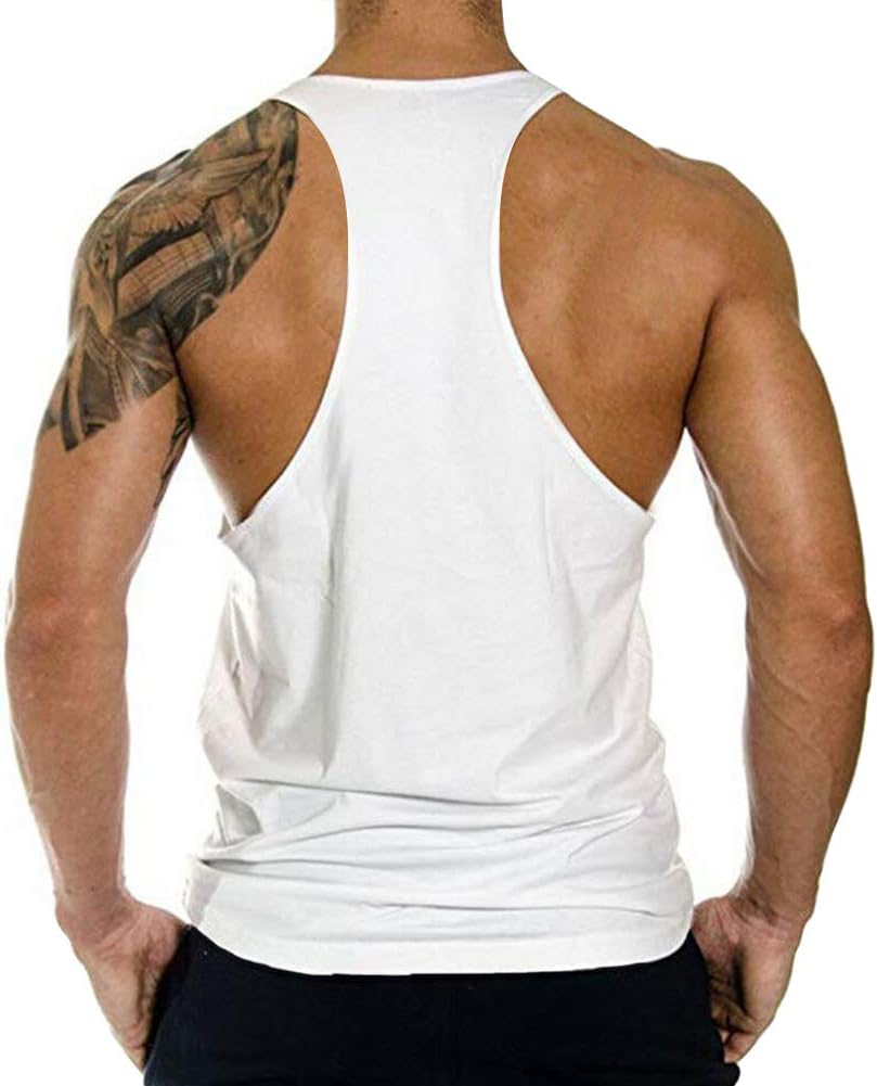 Gym Bodybuilding Stringer Tank Top Workout Muscle Cut Shirt Fitness Sleeveless Vest