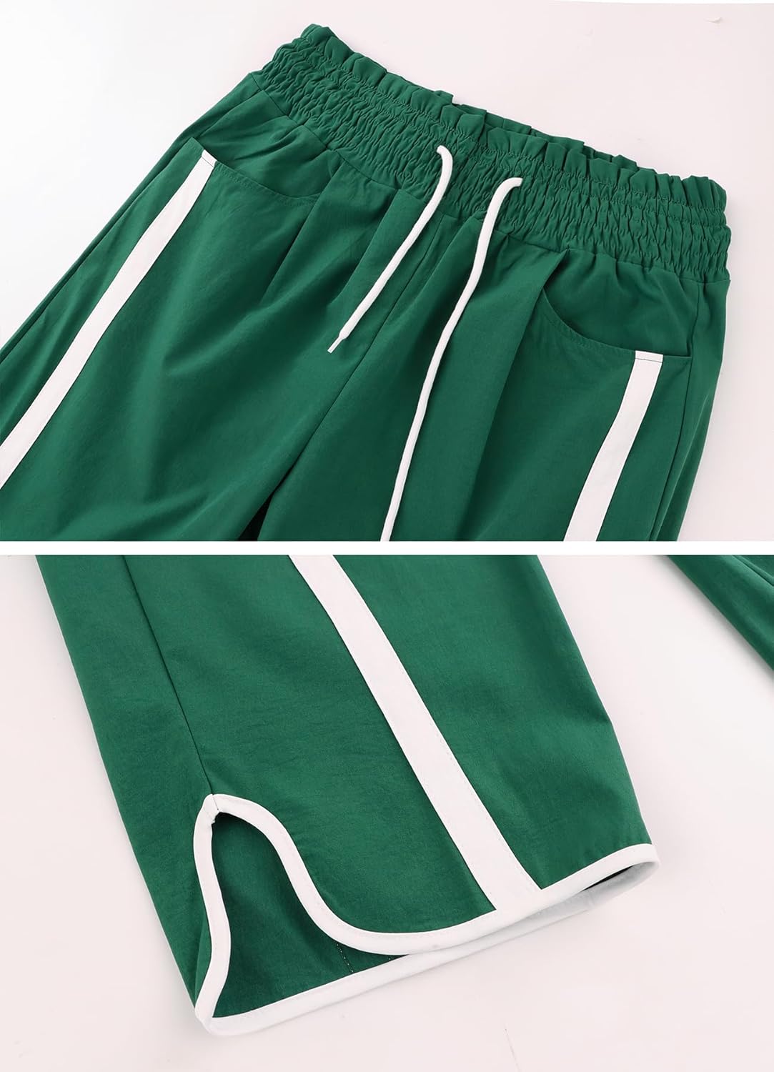 Track Pants Casual Drawstring Barrel Pant Baggy Contrast Color Workout Pants with Pockets Track Pants Casual Drawstring Barrel Pant Baggy Contrast Color Workout Pants with Pockets