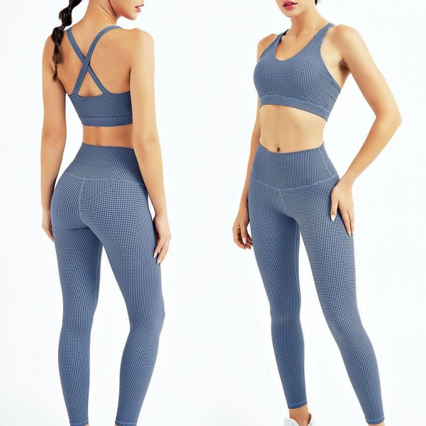 Seamless 's Sportswear Workout Set Gym Clothing Tracksuit Female Clothes Two Piece Yoga High Waist Leggings