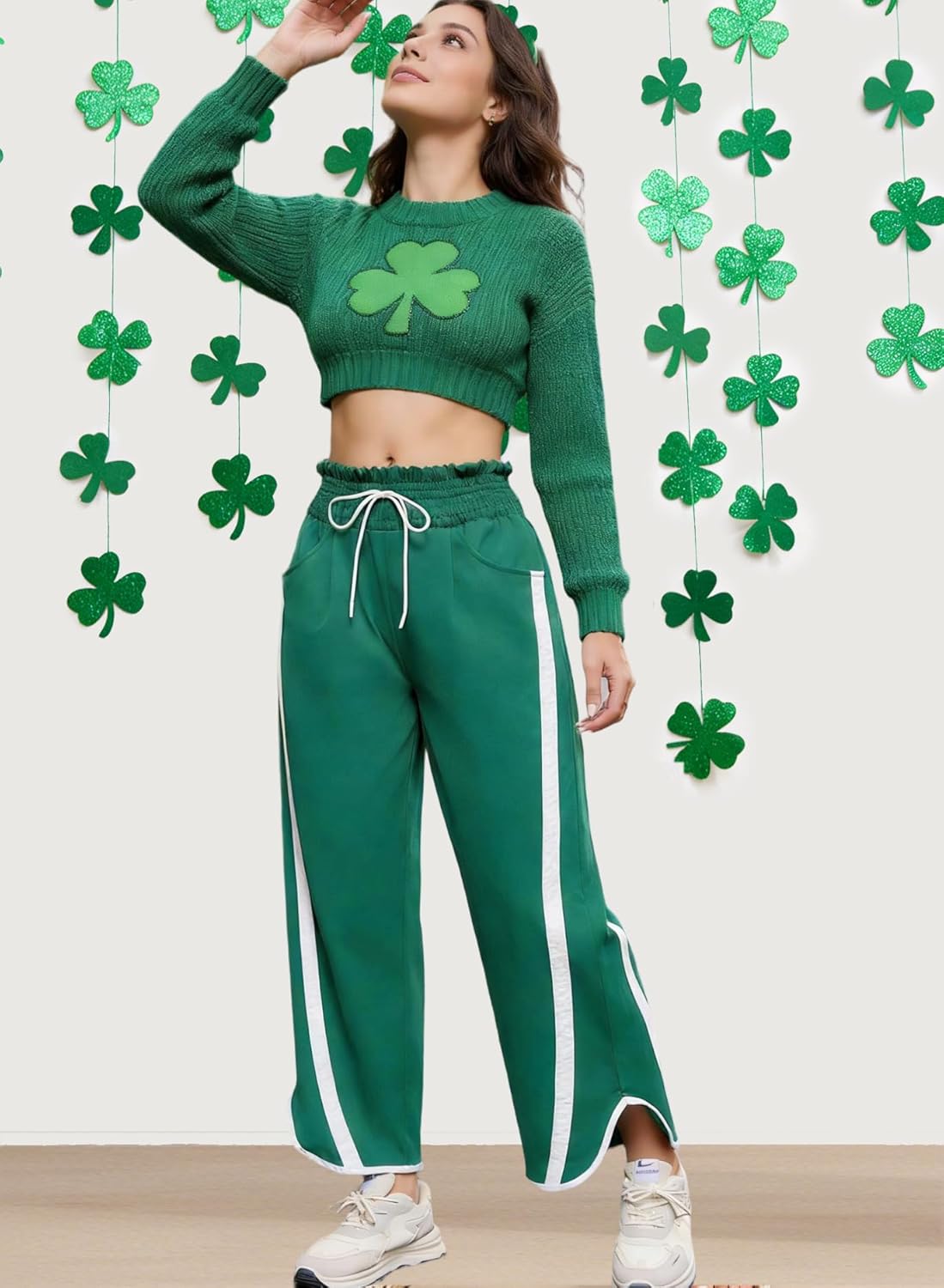 Track Pants Casual Drawstring Barrel Pant Baggy Contrast Color Workout Pants with Pockets Track Pants Casual Drawstring Barrel Pant Baggy Contrast Color Workout Pants with Pockets