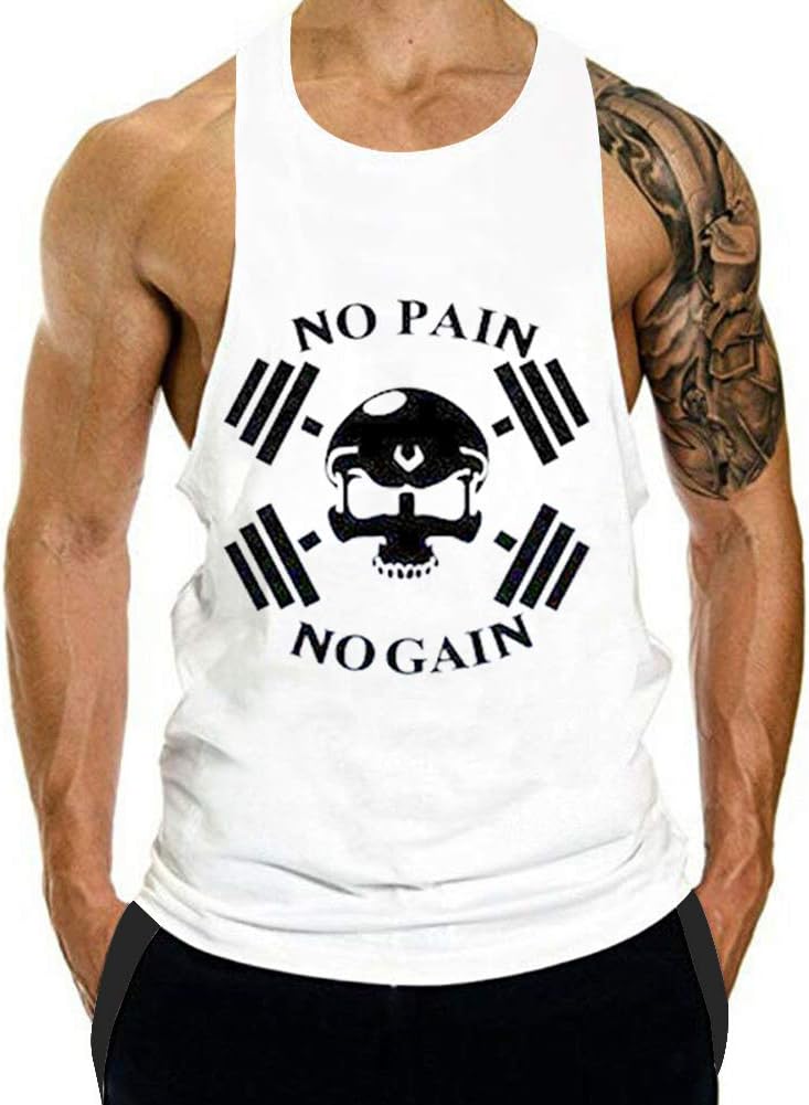 Gym Bodybuilding Stringer Tank Top Workout Muscle Cut Shirt Fitness Sleeveless Vest