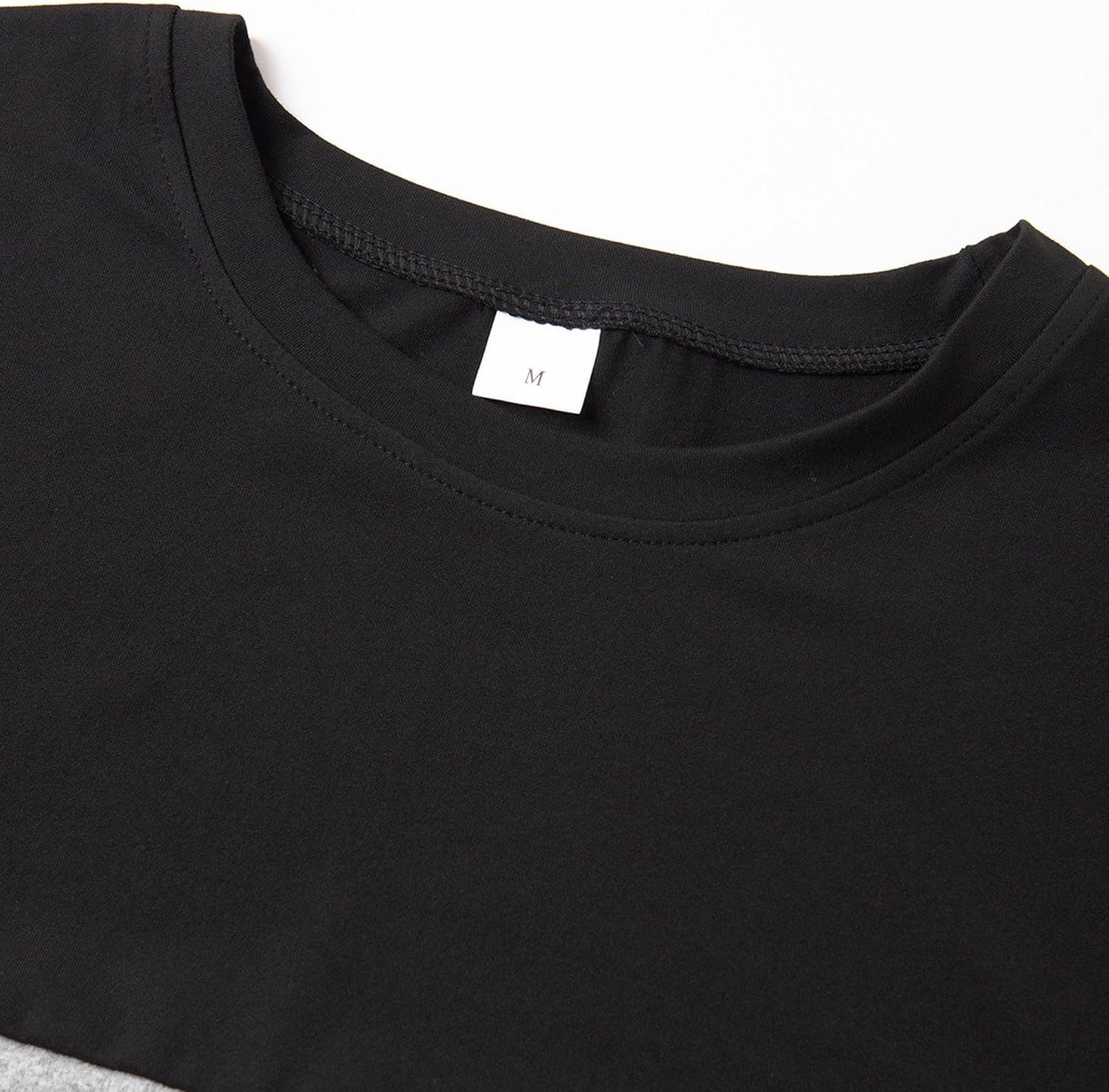 Color Block Short Sleeve Casual T-Shirts Crew Neck Workout Outdoor Tees Loose Fit Comfort Summer Tops