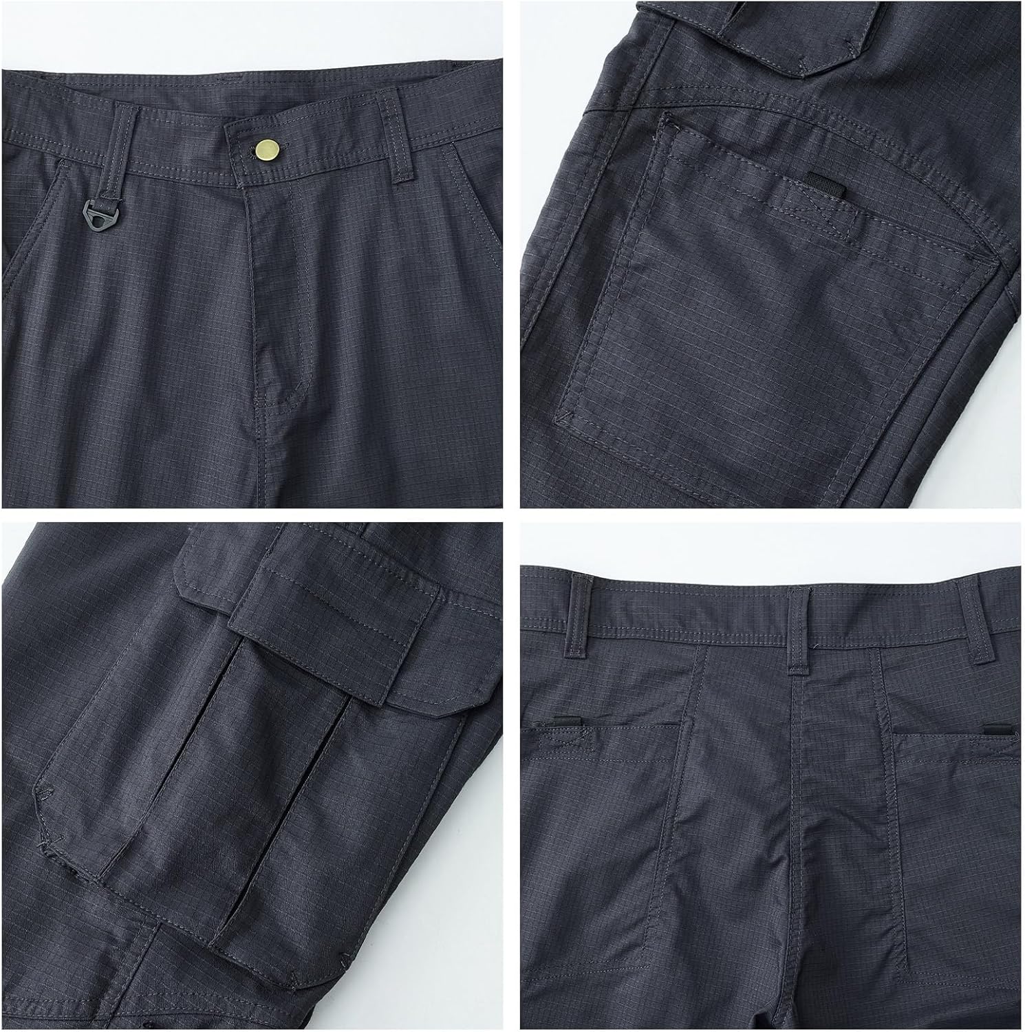 Tactical Rip-Stop Work Pants for Multi-Pocket Durable & Waterproof Cargo Pants for Outdoor Hiking Work