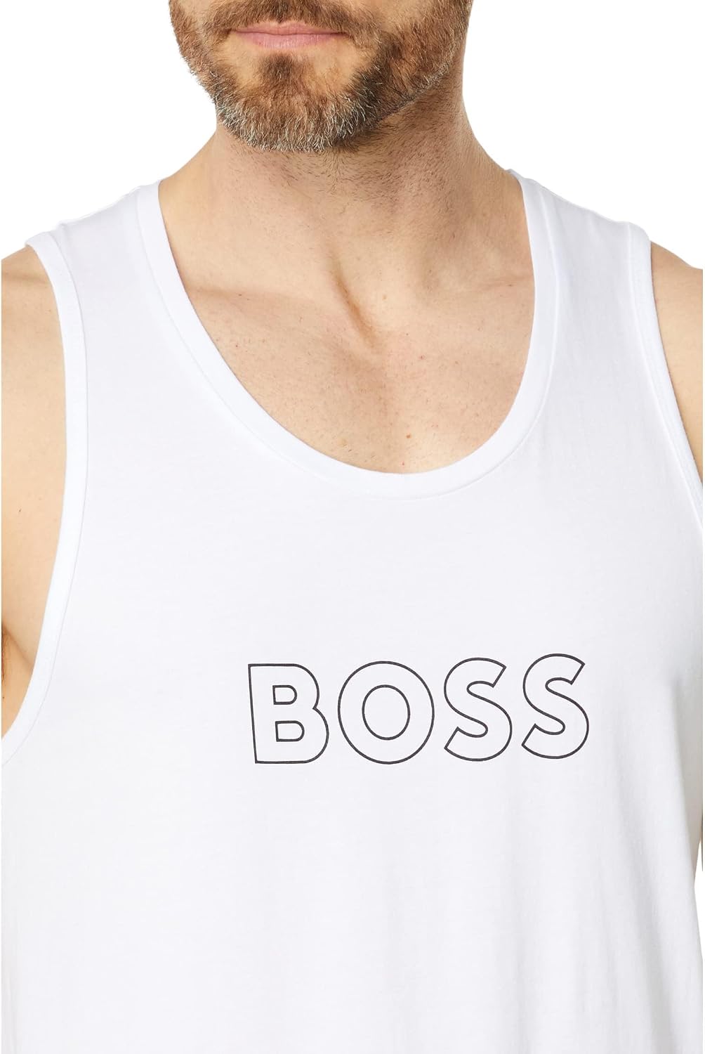 Outline Logo Cotton Tank Top