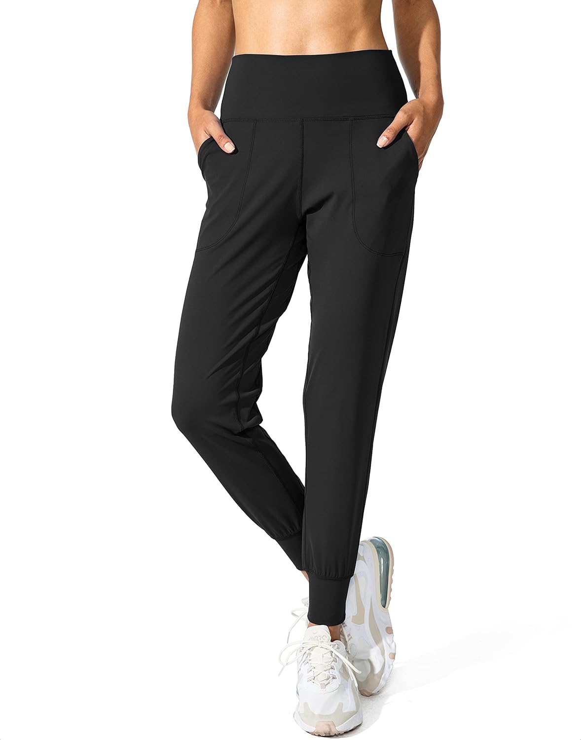 Joggers High Waisted Yoga Pants with Pockets Leggings for Workout Athletic Lounge