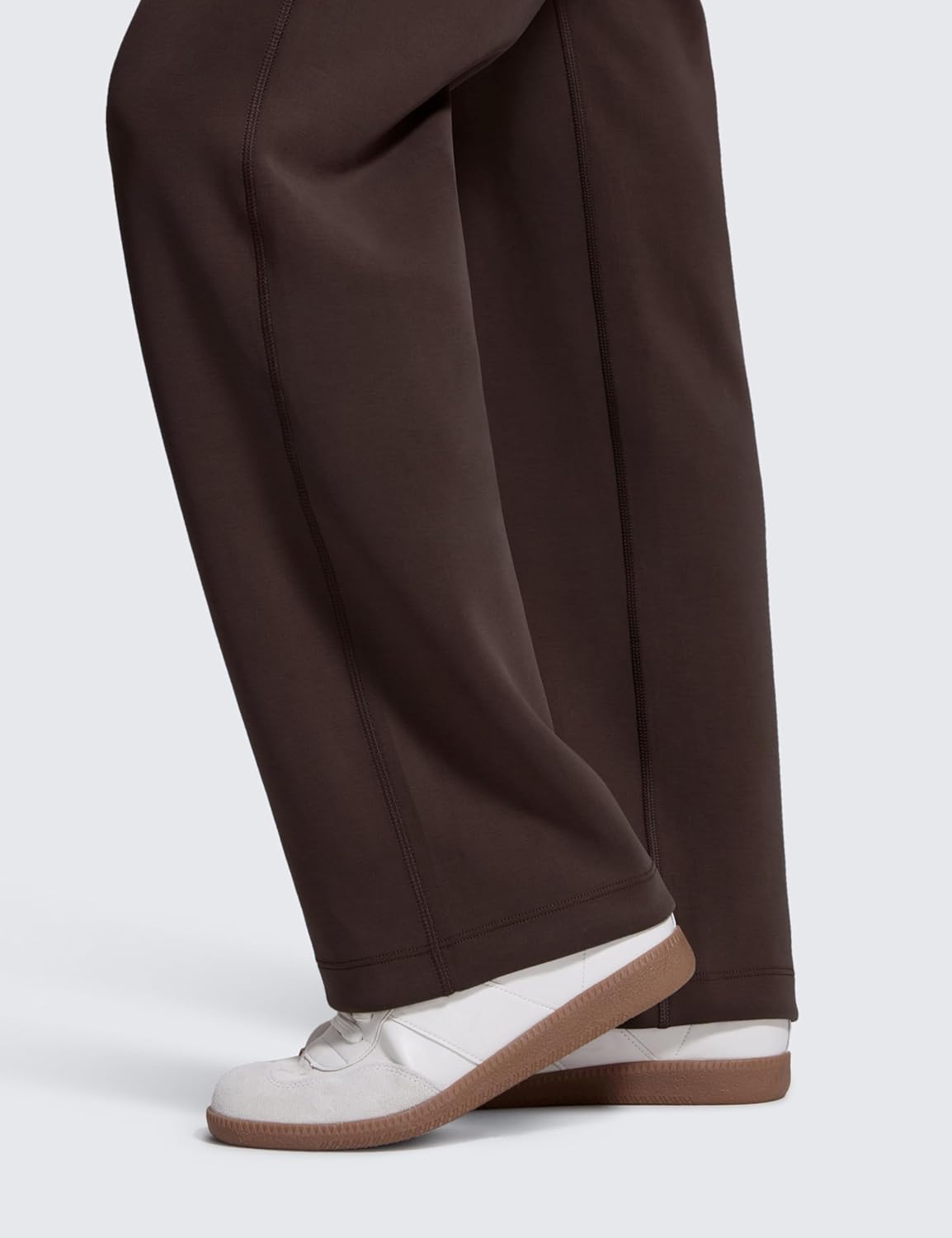 Straight Leg Casual Sweatpants - Modal Lounge Travel Pants with Pockets