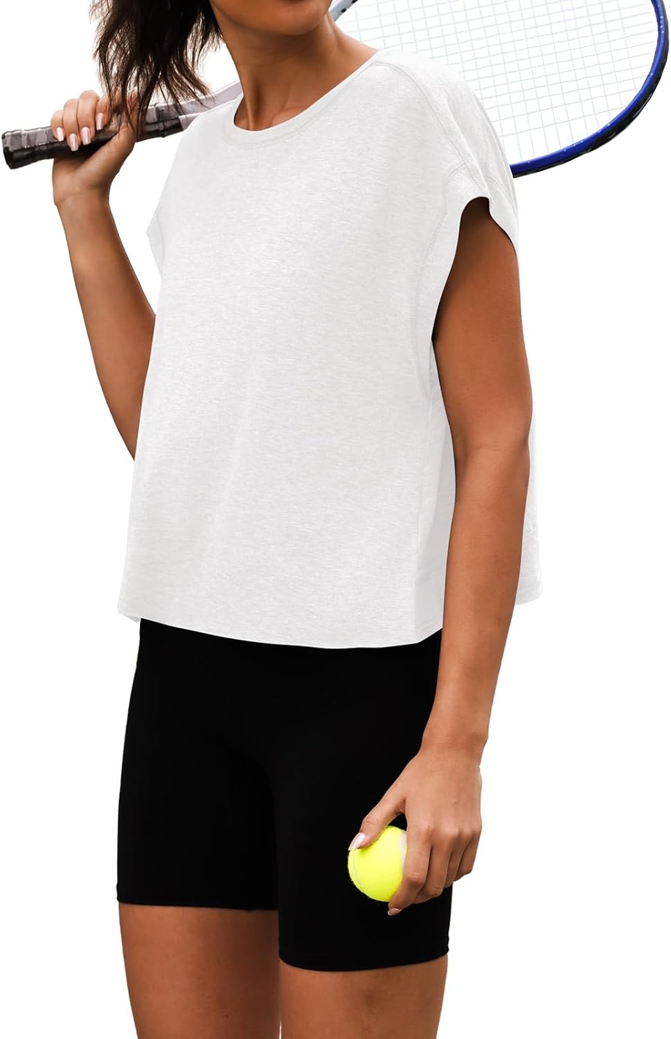 Open Back Workout Shirts Short Sleeve Tops Casual Yoga Y2k Athletic Gym Running Crop Tees